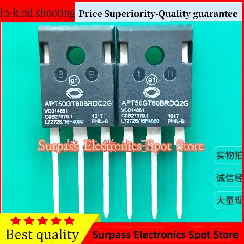 50PCS-100PCS  APT50GT60BRDQ2G  TO-247 600V 110A IGBT Price Superiority-Quality guarantee