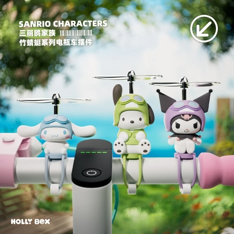 

Sanrio Kuromi My Melody Pochacco Electric Scooter 3D Figurine Cute Anime Decor Gift