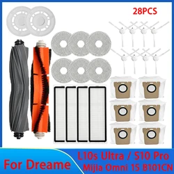 For Dreame L10s Ultra / S10 Pro Accessories Mijia Omni 1S B101CN Robot X10+ Robot Vacuum Main Side Brush Filter Mop parts