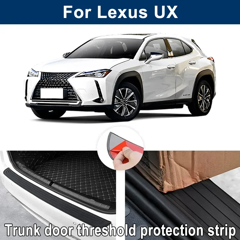 Car Trunk Sill Anti-scratch Guard Strip For Lexus UX - Rear Bumper Rubber Protector Decorative Cover Sticker