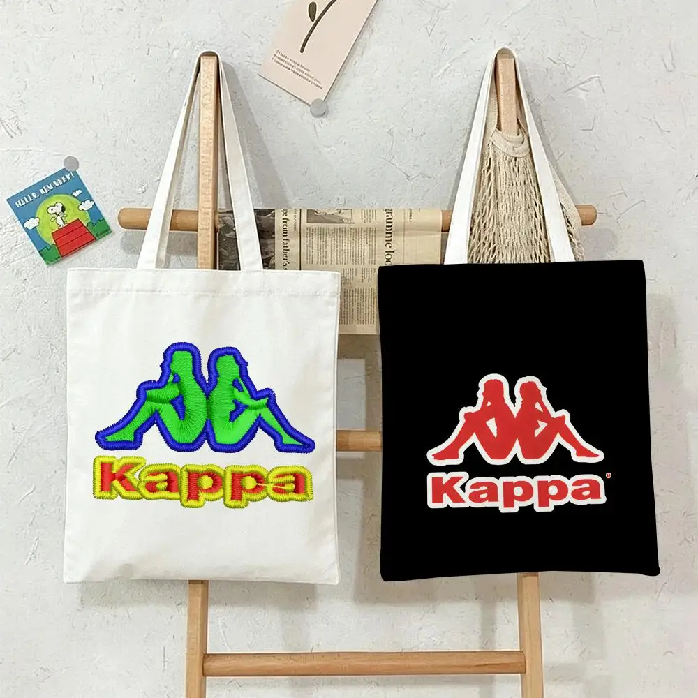Brand K-kappa Storage Bags  Shopper Bags Handbags Canvas Shoulder Bags Woman Shopping Bags High Capacity