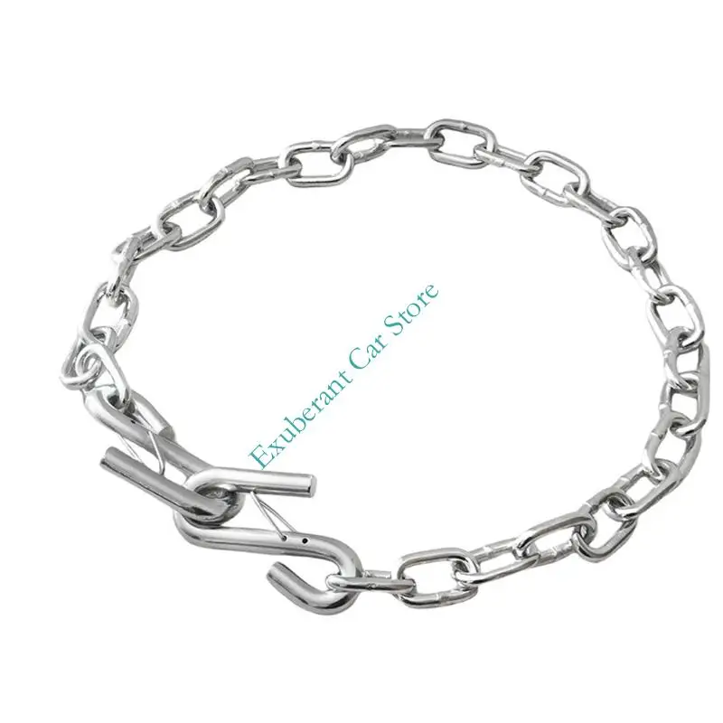 Towing Safety Chain with 1 Meter Coated Metal Chain and Hook for Trailer Connection, Utility Transport Support and Secure