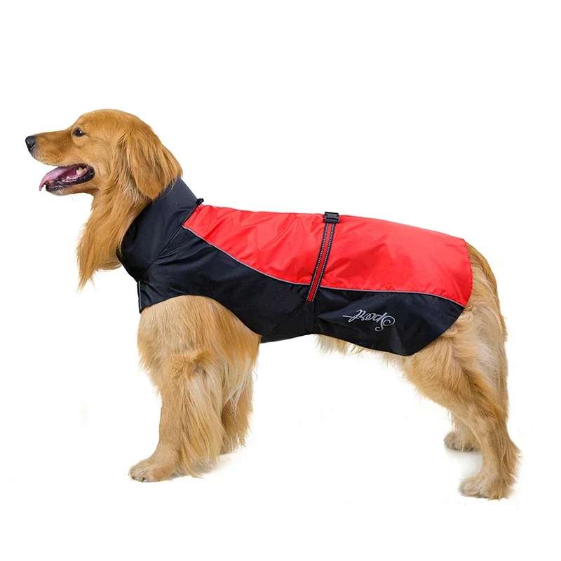 Reflective Pet Clothing Large Dog Clothing Waterproof Jacket Outdoor Clothing Labrador Doll Pet Supplies