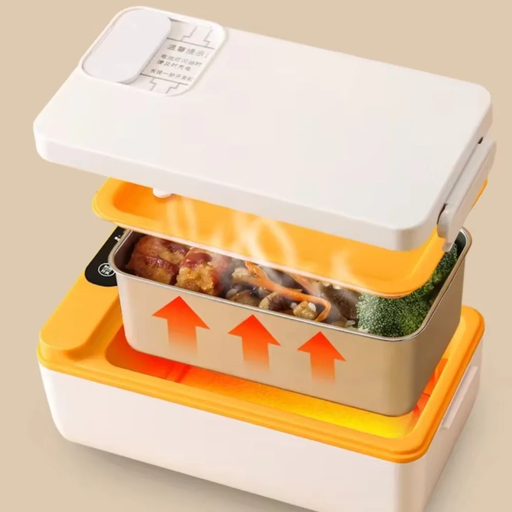 

Customizable Wireless Heating Lunch Box Made of 304 Stainless Steel Leak-Proof And Silent Suitable For Offices Cars