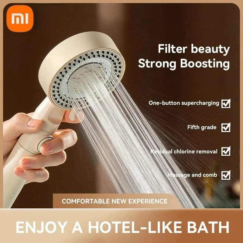 Xiaomi High Pressure Shower Head Water Saving 5-Modes Shower Heads Adjustable Water Massage Sprayer Home Bathroom Accessories