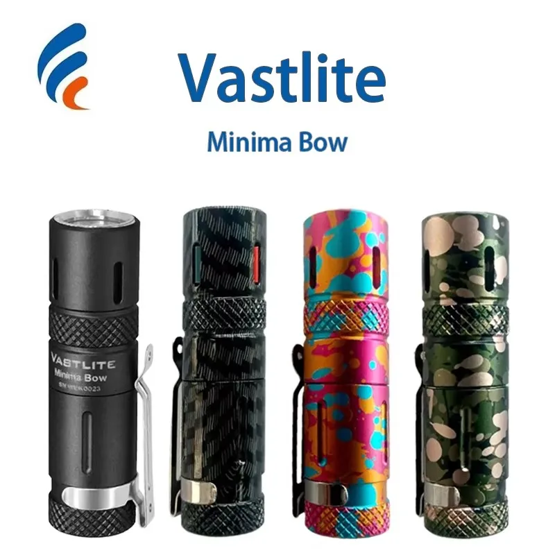 

Vastlite Minima Bow Portable LEP Flashlight 280 Lumens EDC Mini Flashlights with Stainless Steel Clip Torch Light Linterna