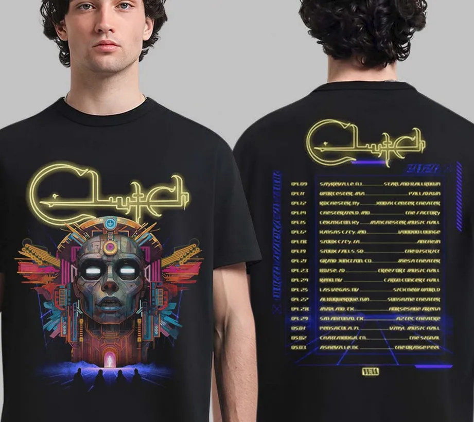 Clutch 2026 Suffer No Evil Tour Dates Back Double-Sided Tee