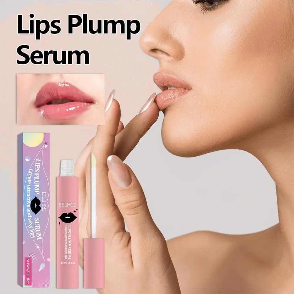 Long Lasting Tint Lip Plumping Balm Mini Capsule Shape Plumper Lips Fuller Hydrated & Lips F1i7