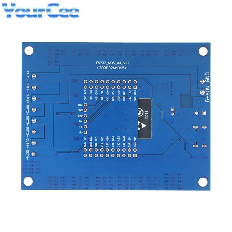 2 4 Channel Way MOS Switch Module ESP32-32E WiFi BLE Module Development Board UART Program Development DC 5-60V Input Output
