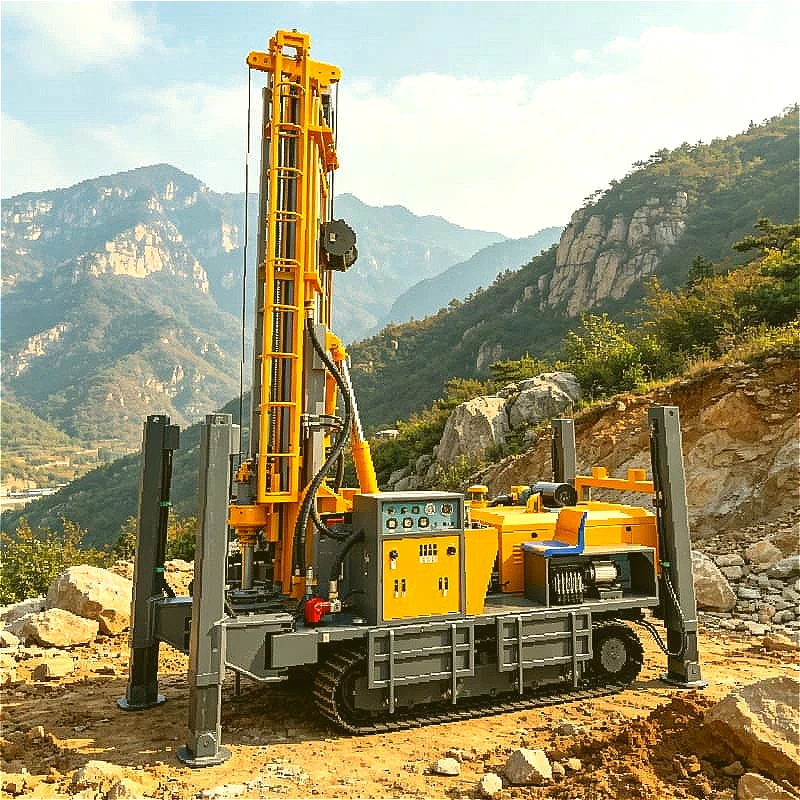 Multi Scenario Water Air Drill Rig Mud Rotary For Soft Formation Air DTH For Hard Rock Customized For Water Irrigation Well