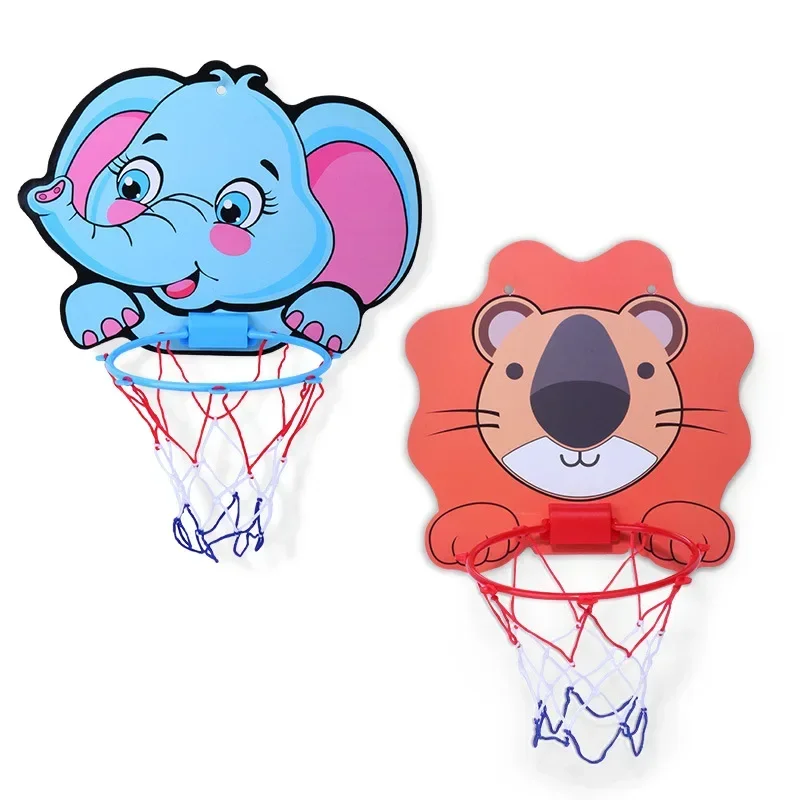 Kit de basquete infantil, desenhos animados, animais criativos, stand de basquete, ao ar livre, jogo interno, brinquedos esportivos para crianças