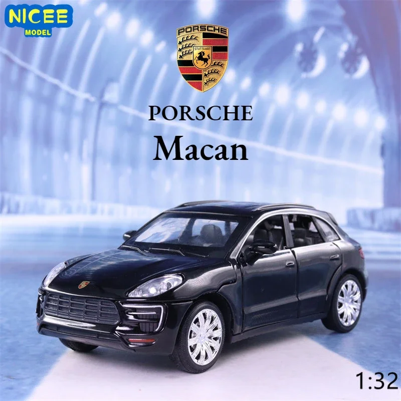 1:32 Porsche Macan SUV Alloy Car Model Diecast Toy Vehicles Metal Car Model Sound Light Collection Childrens Gift A43