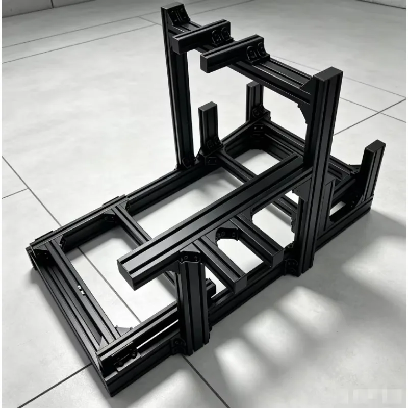 Factory Direct Aluminum Profiles 4080 Gaming PC Simulation Cockpit Adjustable Sim Rig Stand VR Driving Simulator Easy Assembly