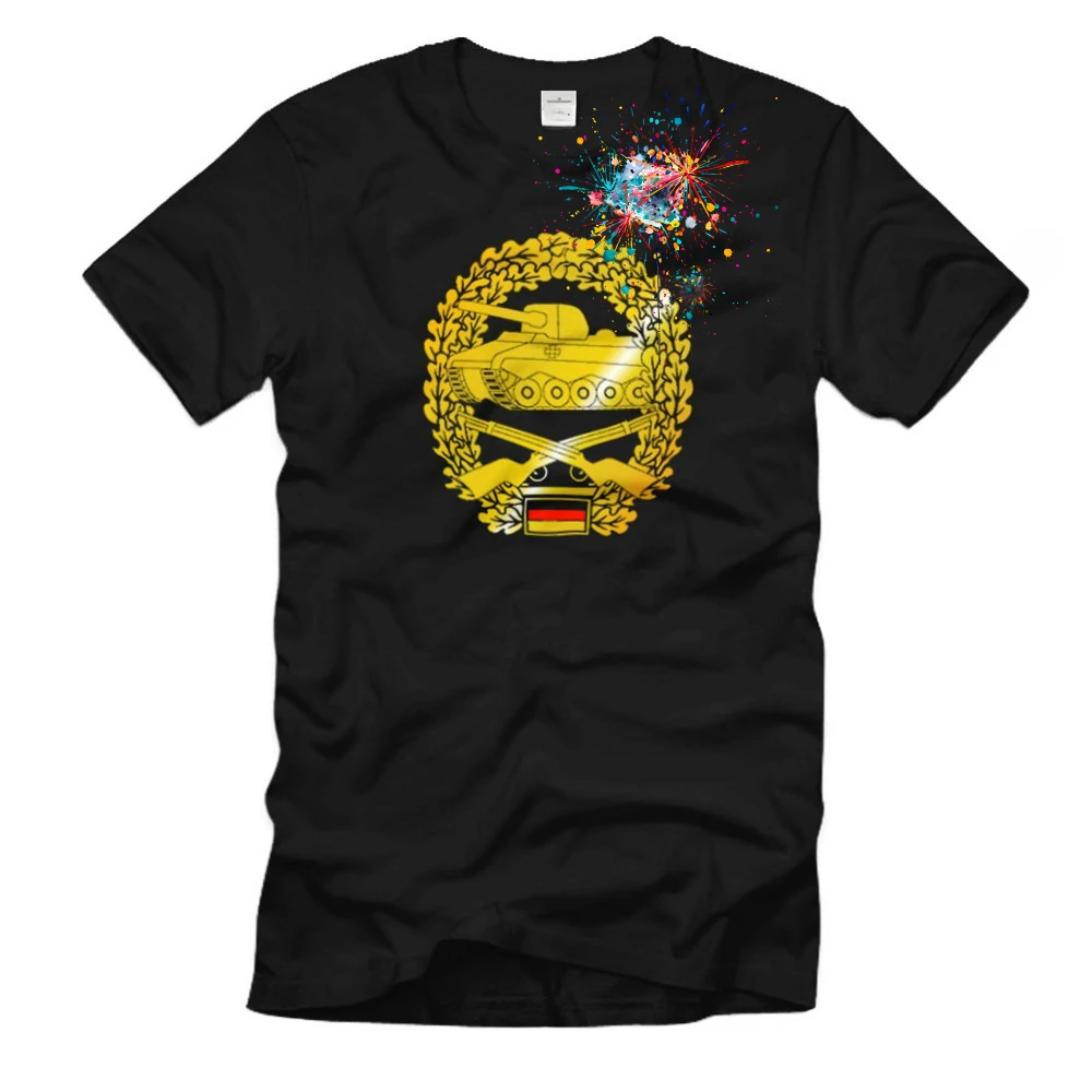 Beret Badge PzGren Panzer Grenadier Bundeswehr Crest design-100% cotton summer O-neck short sleeve printed men's T-shirt.