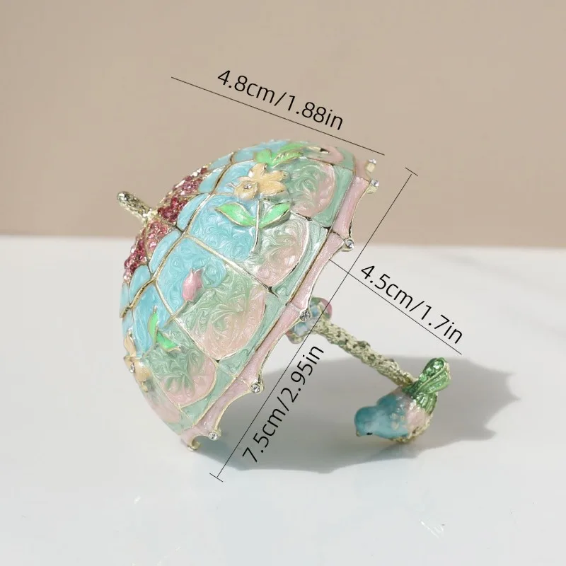 Enamel Ornament Jewelry Small Storage Box Creative Living Room Decoration Home Stud Earrings Ring Box Gift  Декор Для Дома
