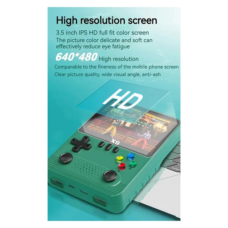 

SQPP-X9 Handheld Game Console 10000+Games 3.5 Inch Dual Players 2000 Mah For GBA GBC NES For 11 Kinds Of Simulators Easy To Use