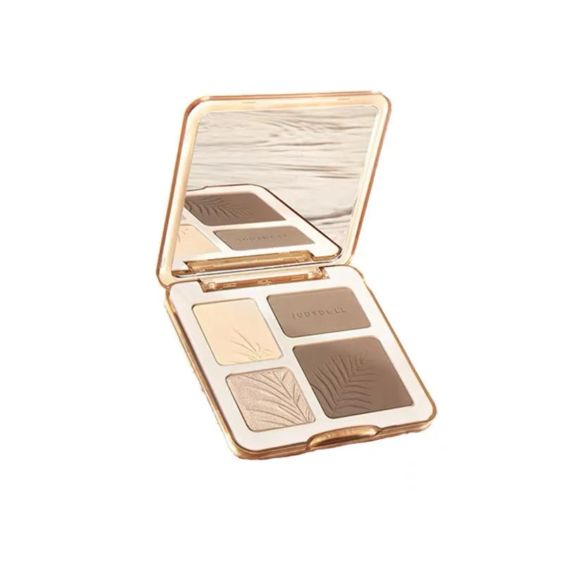 Judydoll Iluminador Maquillaje Contouring Trucco Abbronzanti Tavolozza per il viso Evidenziatori opachi Illumina le ombre in polvere per il viso