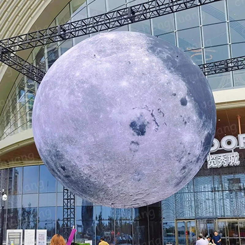 

Надувная луна, оснащенная воздуходувкой, торговый центр на открытом воздухе и реквизит для украшения квадратных мероприятий.
