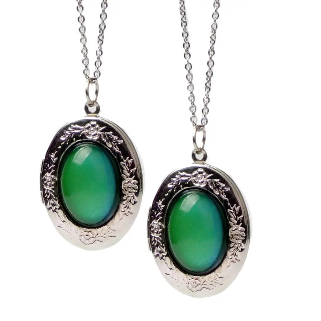 

Color Change Necklace Vintage Style Alloy Pendant Fashion Jewelry Necklace Trend 2025 for Ladies