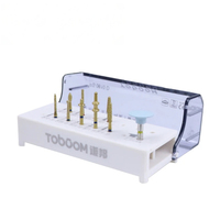 Dental Diamond Bur Posterior Teeth Preparation Bur FG0710D Ceramics Zirconia Crowns Burs Kit