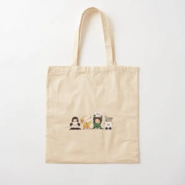 

You Can Do It Хлопковая Холщовая Сумка Дизайнерская Унисекс Многоразовая Складная Модная Бакалея Шоппер Женская Сумка Повседневная Женская