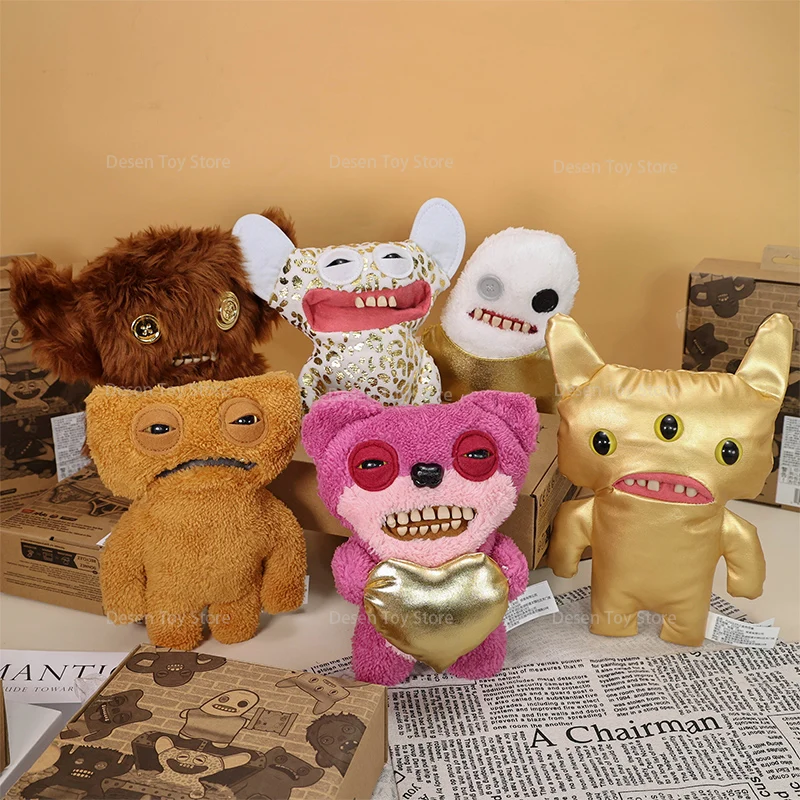 Original Fuggler divertido monstruo feo serie dorada Hedge Grog Greedy Grinner Shameless Goof Mr agujas juguetes de peluche regalos