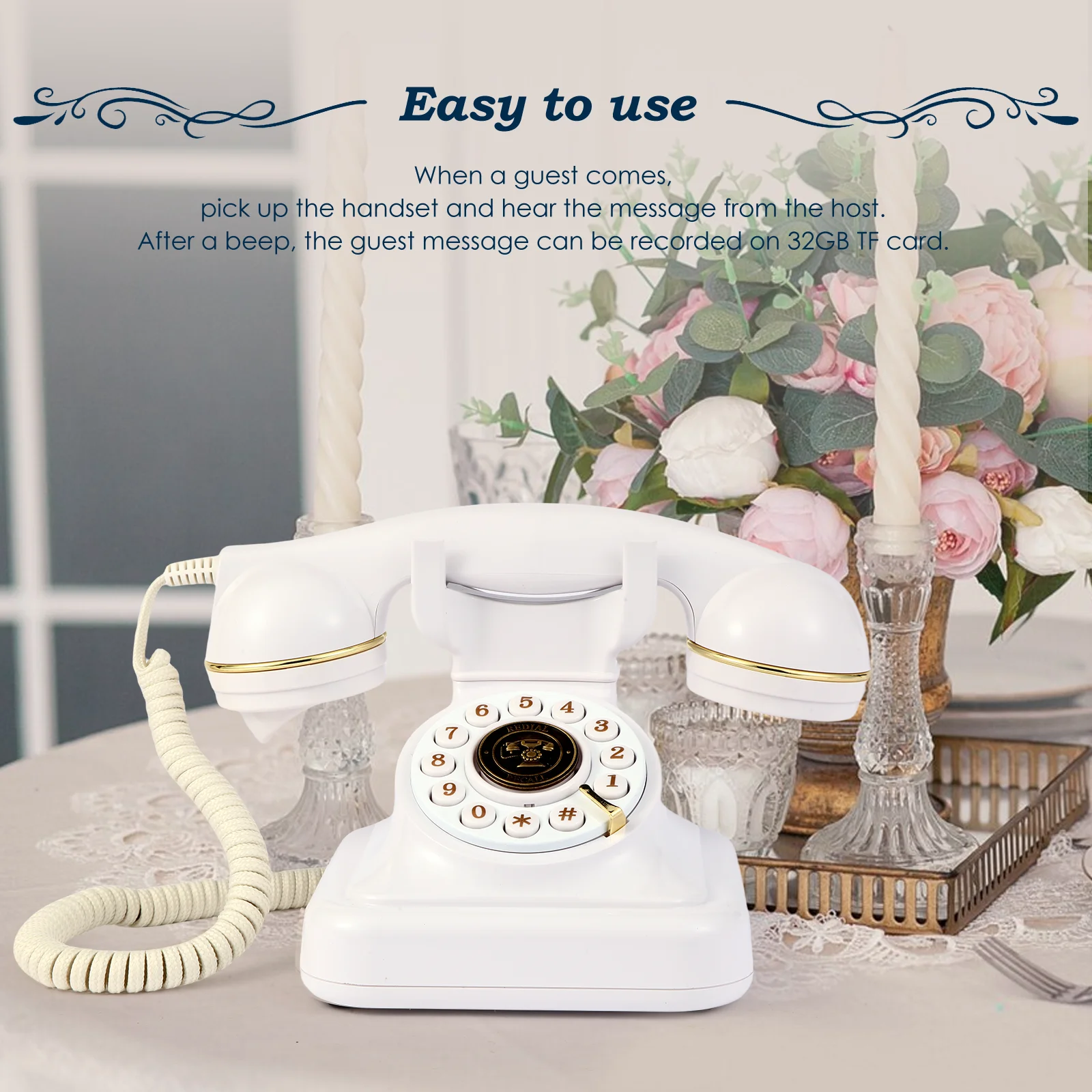 Audio message book phone wedding guest voice blessing message book banquet voice check-in message phone birthday party celebrati