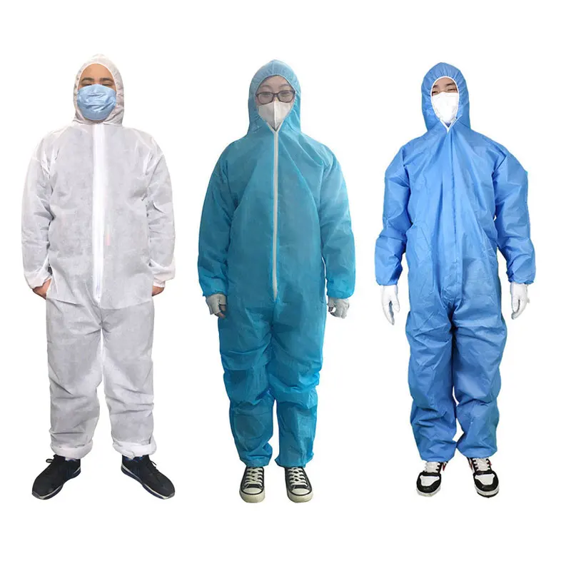 Unisex Disposable Factory Workshop Safety Clothes Anti Dust Oil Sanitary Spary Protection Jumpsuit Coveralls Isolation Suit