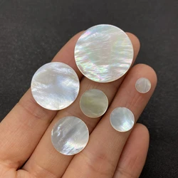 Natural Shell Beads Non-hole Disc Pendant 8-20mm Charm Fashion Jewelry Making DIY Necklace Earring Bracelet Boutique Accessories