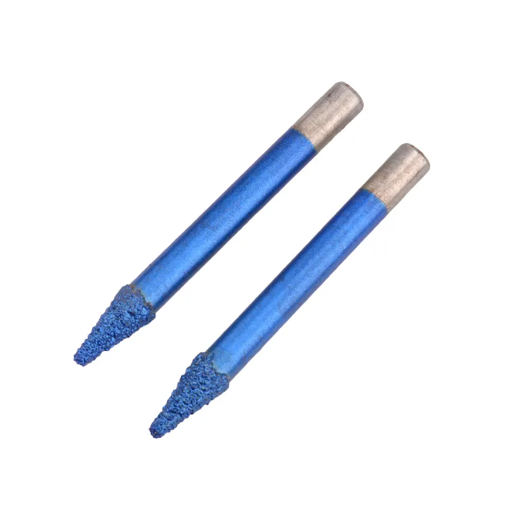Imagem -04 - Soldada Diamante Gravação Router Bit Pedra Fresa Gravador Mármore Granito Ferramenta de Corte Lâminas Faca de Escultura Máquina Cnc
