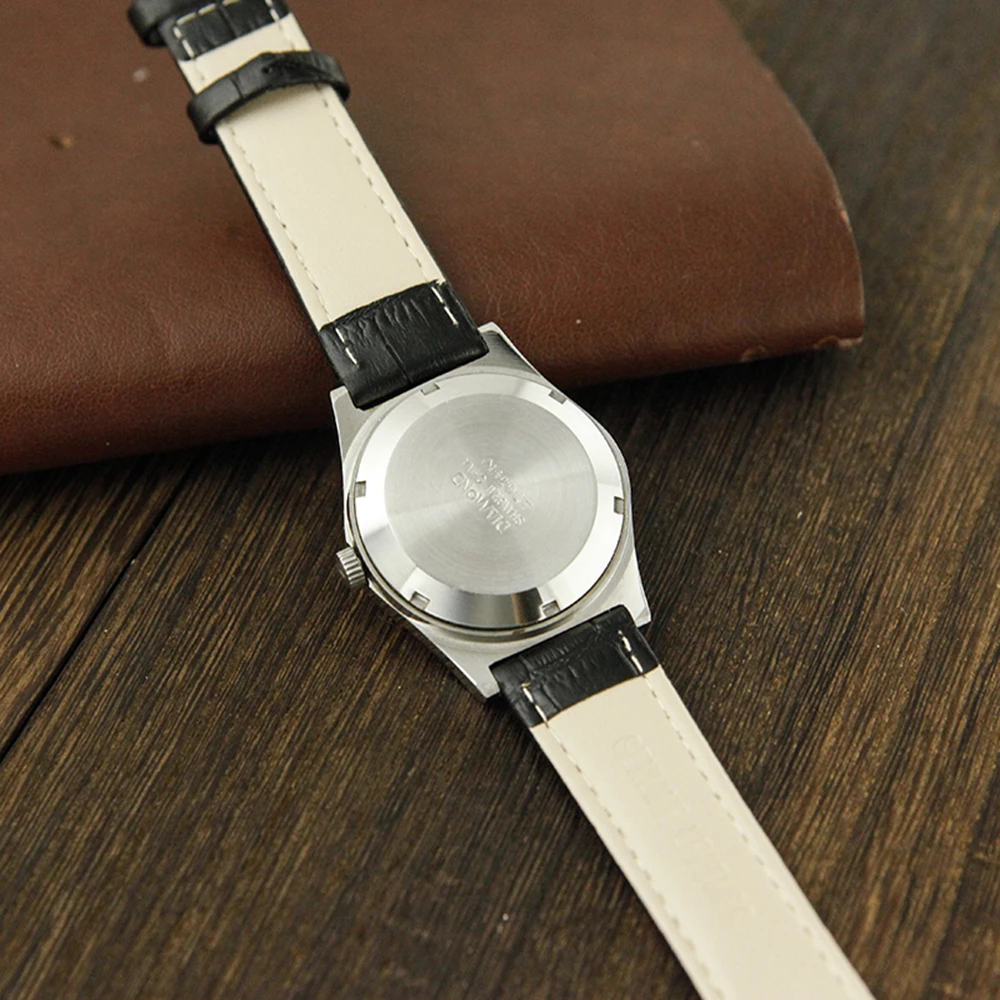 Vintage Shanghai Watch Men Automatic Mechanical Wristwatches 36mm Dress Watches Diamond Brand Antique Clock 1963 Gift for Father