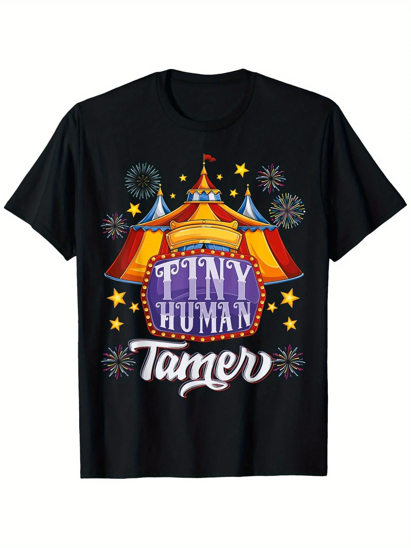 تي شيرت عيد الميلاد الجاموس منقوش برأس غزال - 100% قطن، S-XXXL، هدية سوداء