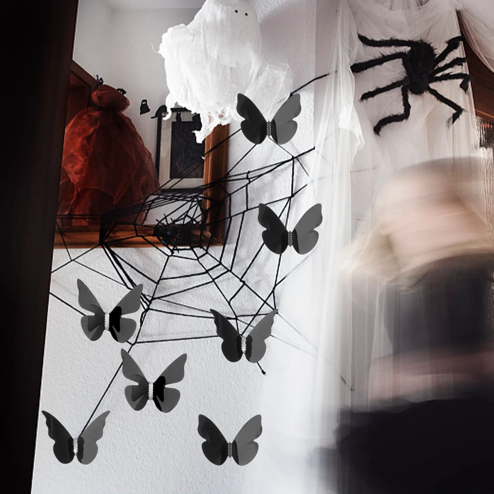

18pcs Halloween Stickers Removable Decal Home Decoration Bedroom Party Nursery Festival Diy Decals Art Decorative Removable