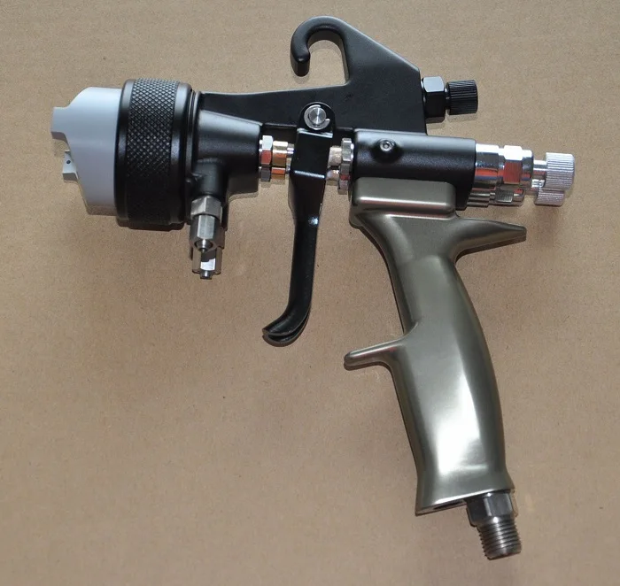 double head dual nozzle spray gun for nano chrome spray A B paint silver nano chrome machine kit  JD2-S+P 3