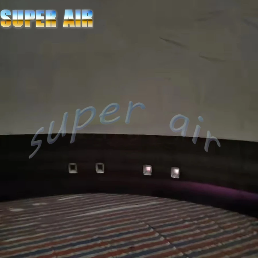 Anpassbare Premium-graue Farbe, heißer Verkauf, aufblasbares Kuppel-Planetarium, aufblasbares Projektionskuppelzelt