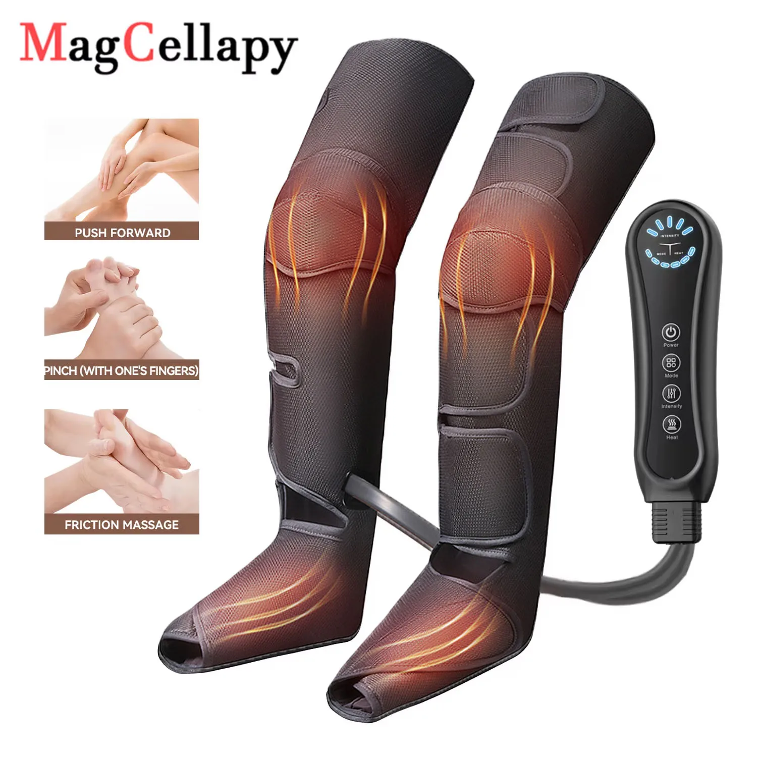 

8 Airbag Air Compression Leg Massager Air Wave Pneumatic Massage Boots Kneading Thighs Calves Squeezing Muscles Leg Wrapping