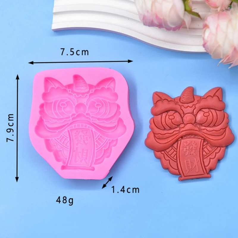 Y166 Spring Festival Theme Silicone Fondant Moulds Perfect for Baking DIY Project