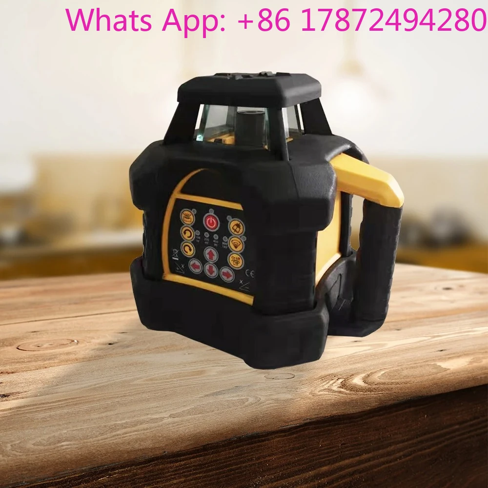 Red beam Rotating laser self-leveling Drop resistant 360 rotary laser level with receiver