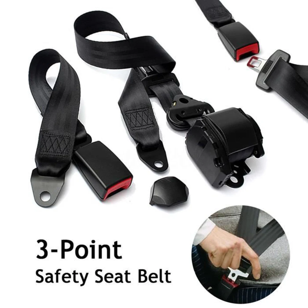 Universal 3 Points Car Seat Belt Automatic Telescopic Car Seat Belt