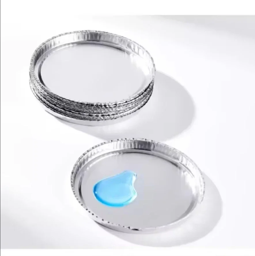 Laboratory Aluminum Foil Weighing Pan, Moisture Analyzer Disposable Sample Pan Diameter 50 Pieces/Box 90MM