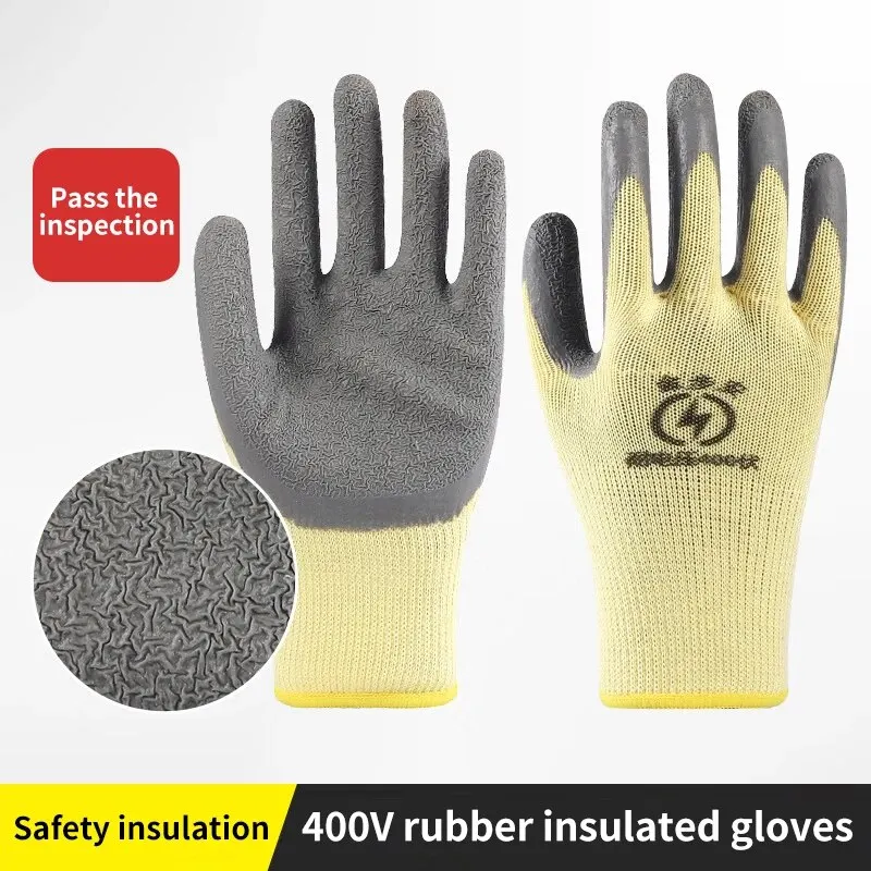 Insulation Gloves 400V Electrical Gloves Low-voltage Anti-electric Gloves Anti-shock Wear Breathable Non-slip Adhesive