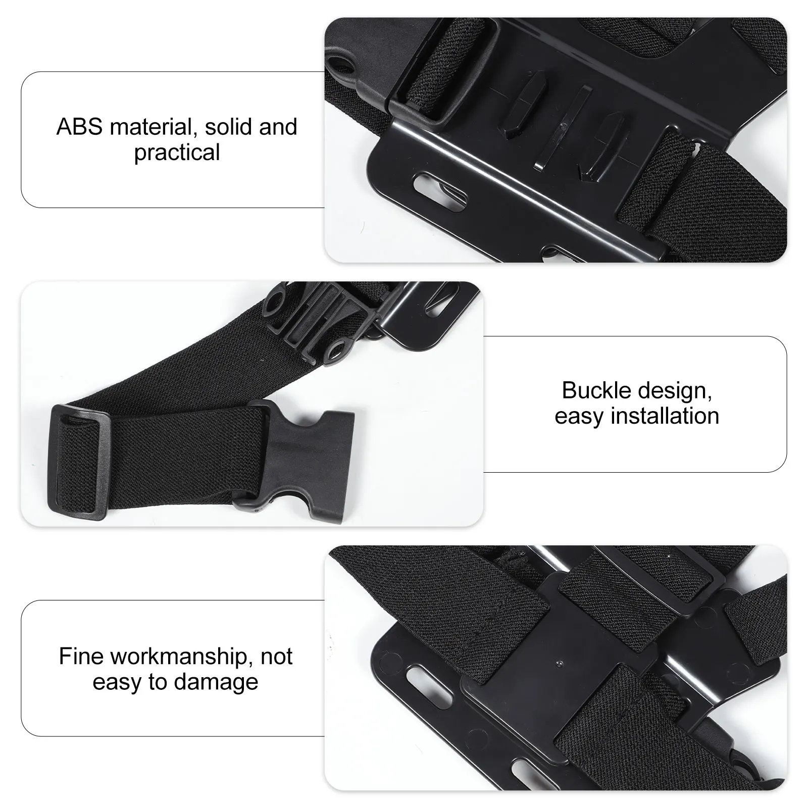 

Sports Camera Chest Hanger Harness Strap for Phone Adjustable Mount Holder Body Quick Release Equipment Outdoor