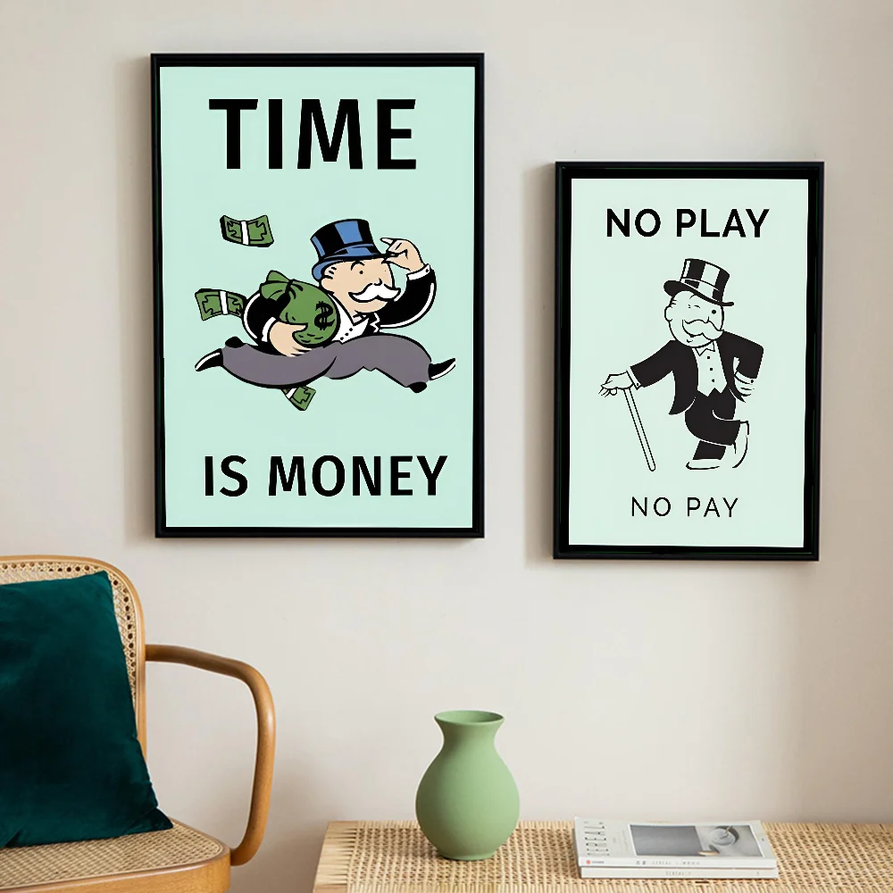 Monopoly Man Classic Movie Posters HD Quality Poster Wall Art Painting Study Nordic Home Decor