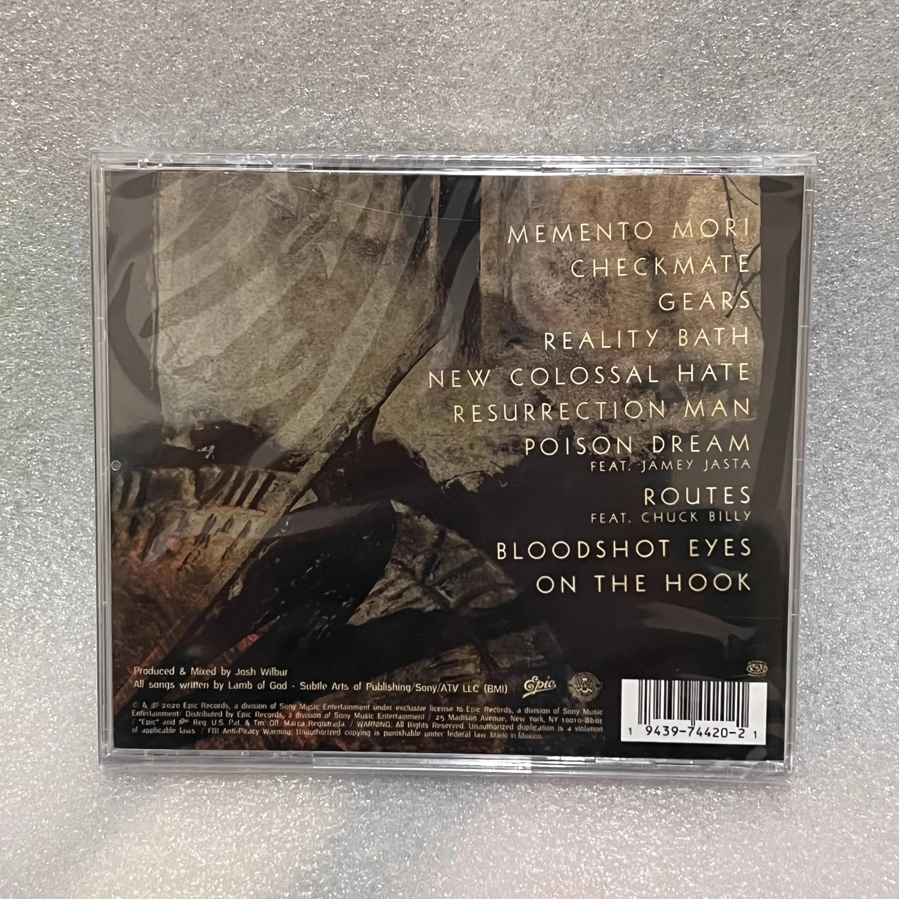 Rock Lamb Of God Willie Adler Music CD Greatest Hits Album Memento Mori Music Record Cosplay Walkman Car Soundtracks Box Gifts - view 2