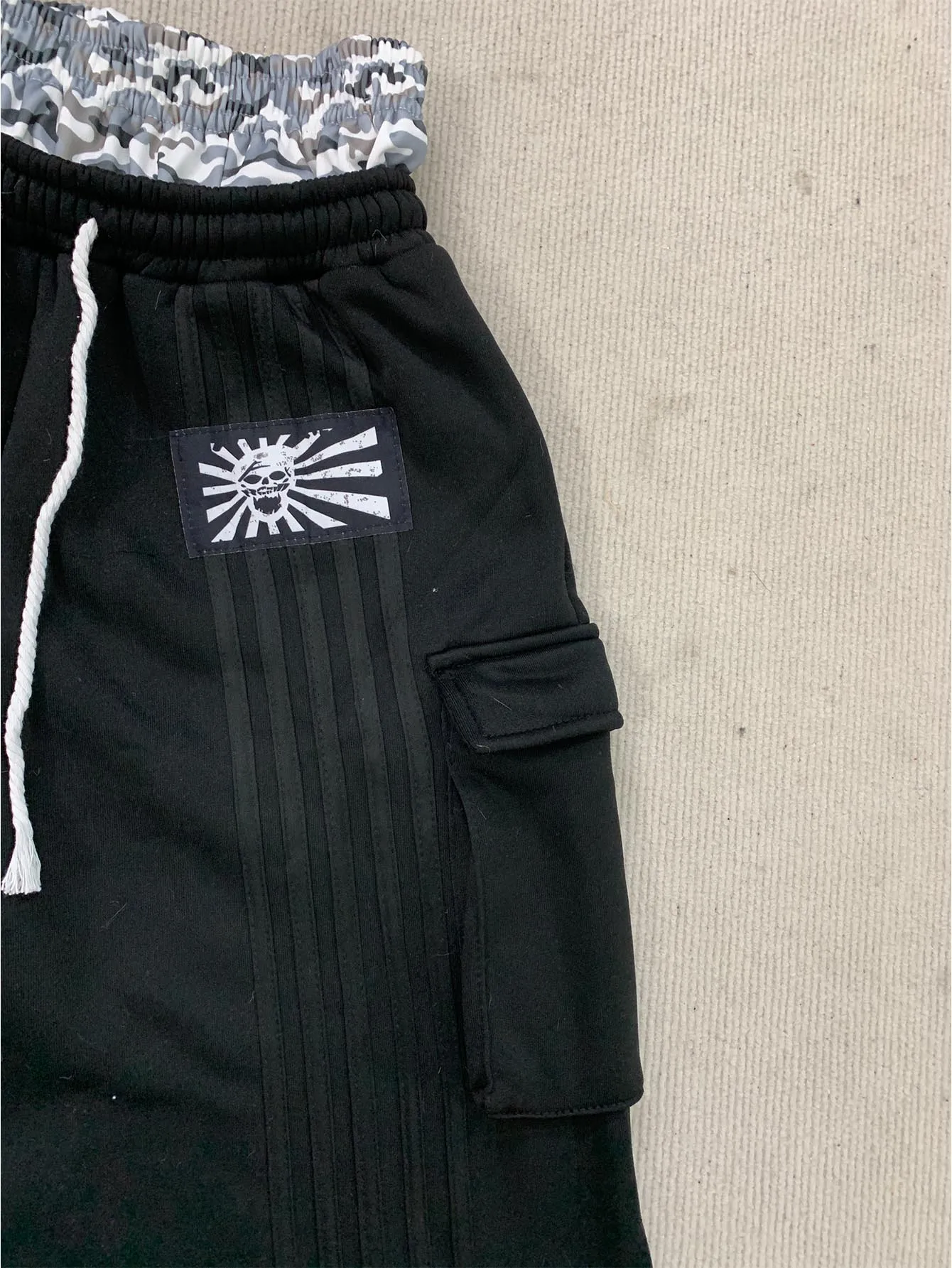 النمط الحضري الحديث المطرزة المزدوج الخصر التعادل مستقيم الساق السراويل للرجال ملابس رياضية غير رسمية السراويل الطويلة