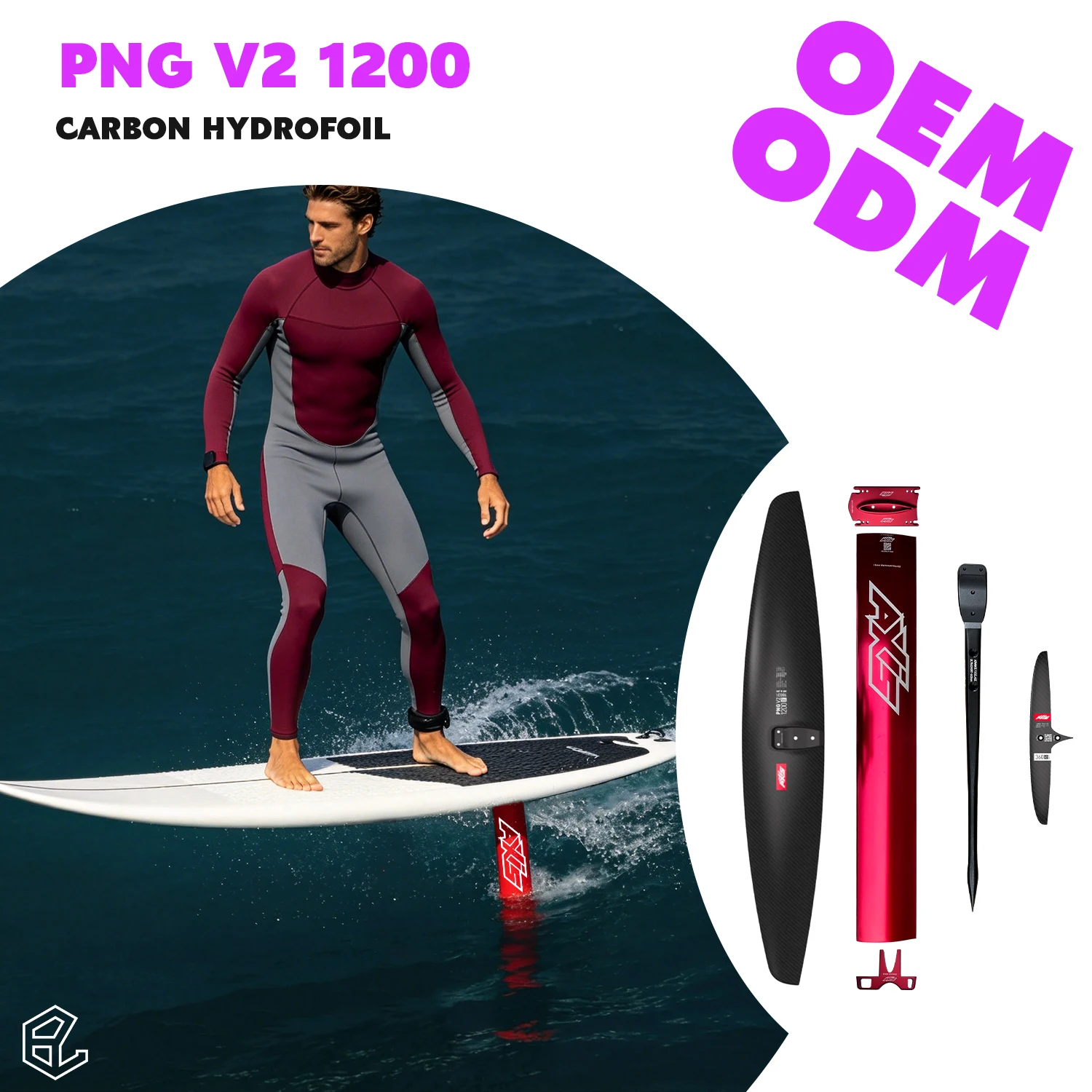 One Quiver Hydrofoil Pump Wing SUP Surf Versatile Performance Stable Glide  PNG V2 1200 Marseille