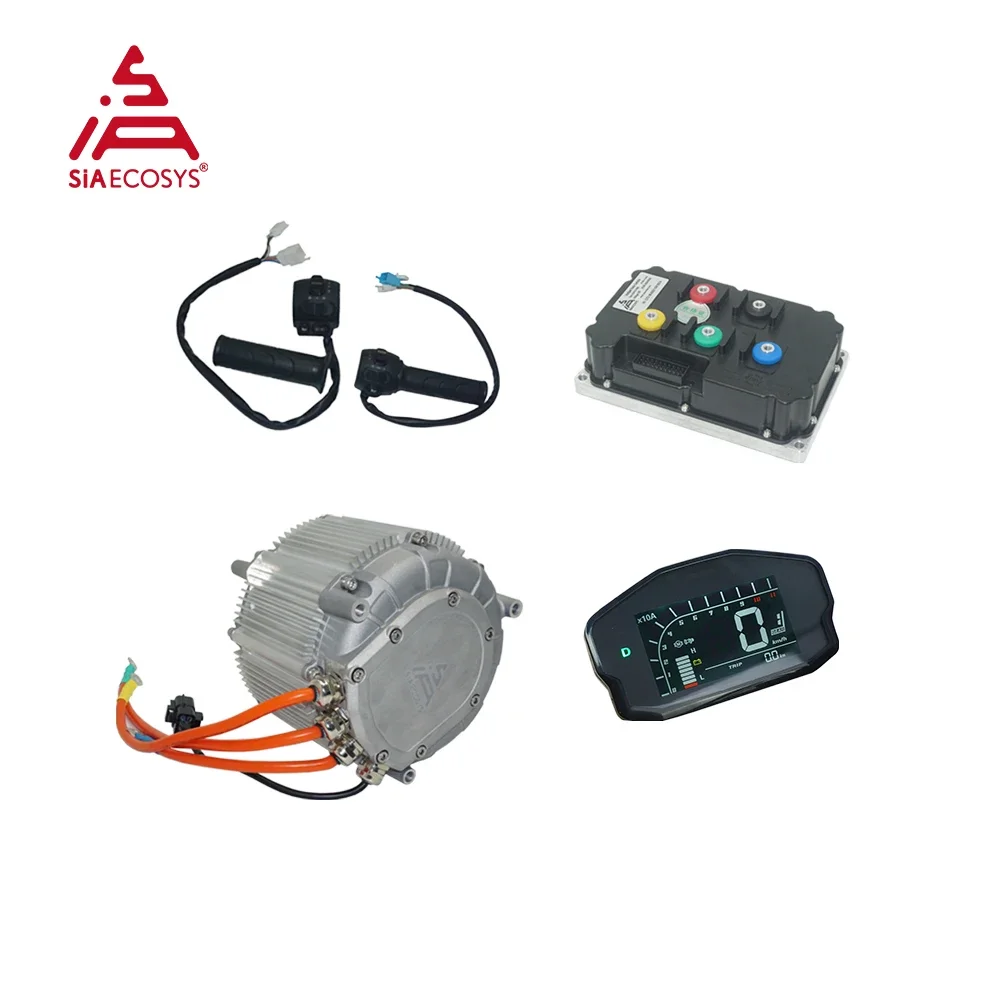 Powerful Motor Kit SIA155-64 29kW Peak PMSM Hairpin Motor with ND96850B Encoder Controller For High Power E-Motorcycle