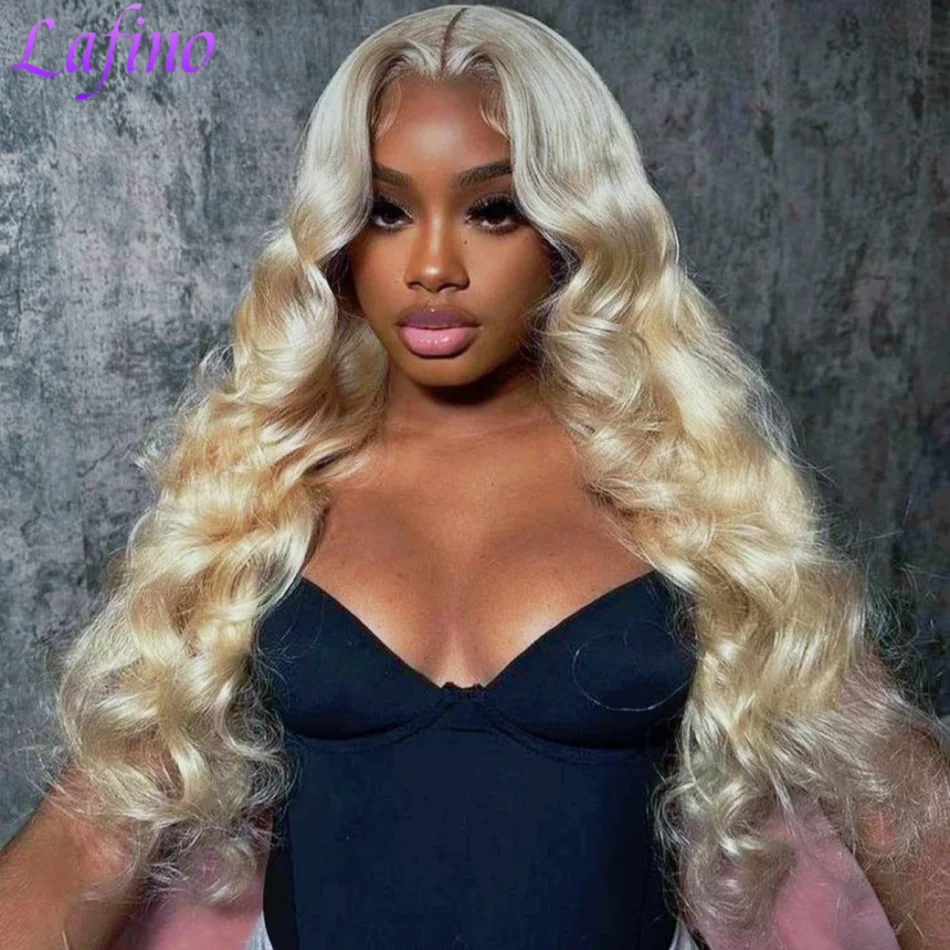 Blonde 613 HD Lace Frontal Wig 13x6 Body Wave HD Lace Frontal Wig 613 Colored Human Hair Wigs 30 Inch Long Loose Deep Wig Blonde