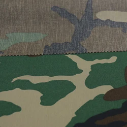 500D Nylon M81 Woodland Camouflage Fabric US Military Uniform DIY Cloth PU Coating Waterproof