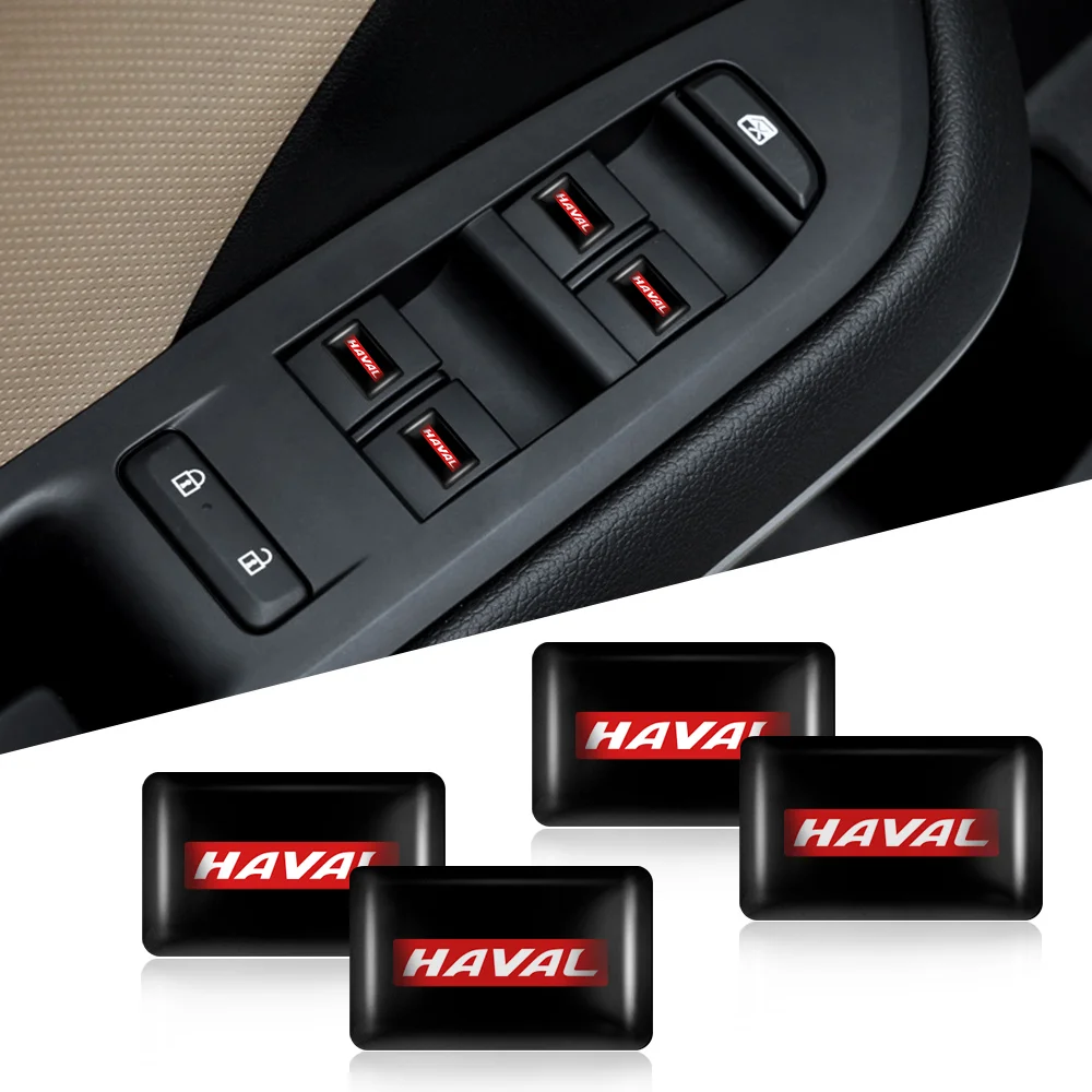 3D 에폭시 자동차 인테리어 스티커 데칼 장식 액세서리, Haval Dargo Jolion M6 H9 H6S F7 F7X H2 H3 H5 H6 H7 H8 M4, 10PC